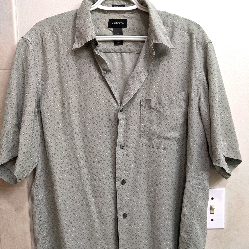 Silk Claiborne Button Up Shirt